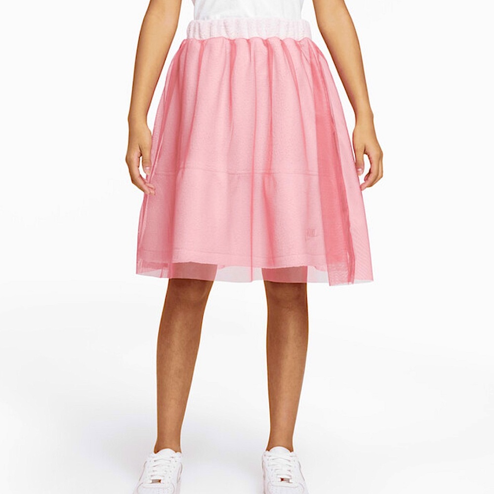 Nike Sportswear kids icon clash tulle and sherpa skirt